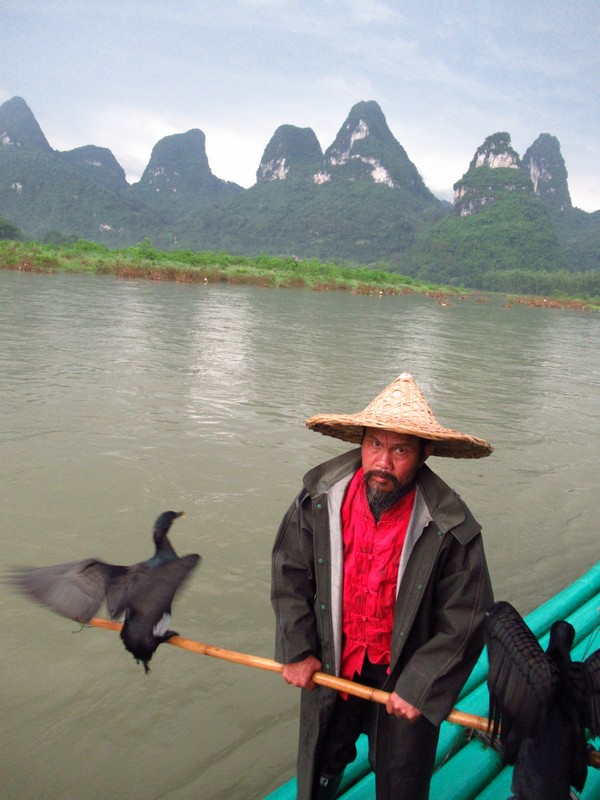 IMG_1238 Xingping řeka Li rybáři s kormorány